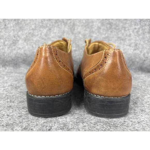 Sandro Moscoloni Shoes Mens Size 8.5 Brown‎ Leather Wingtip Oxford Brogue Dress main image 9